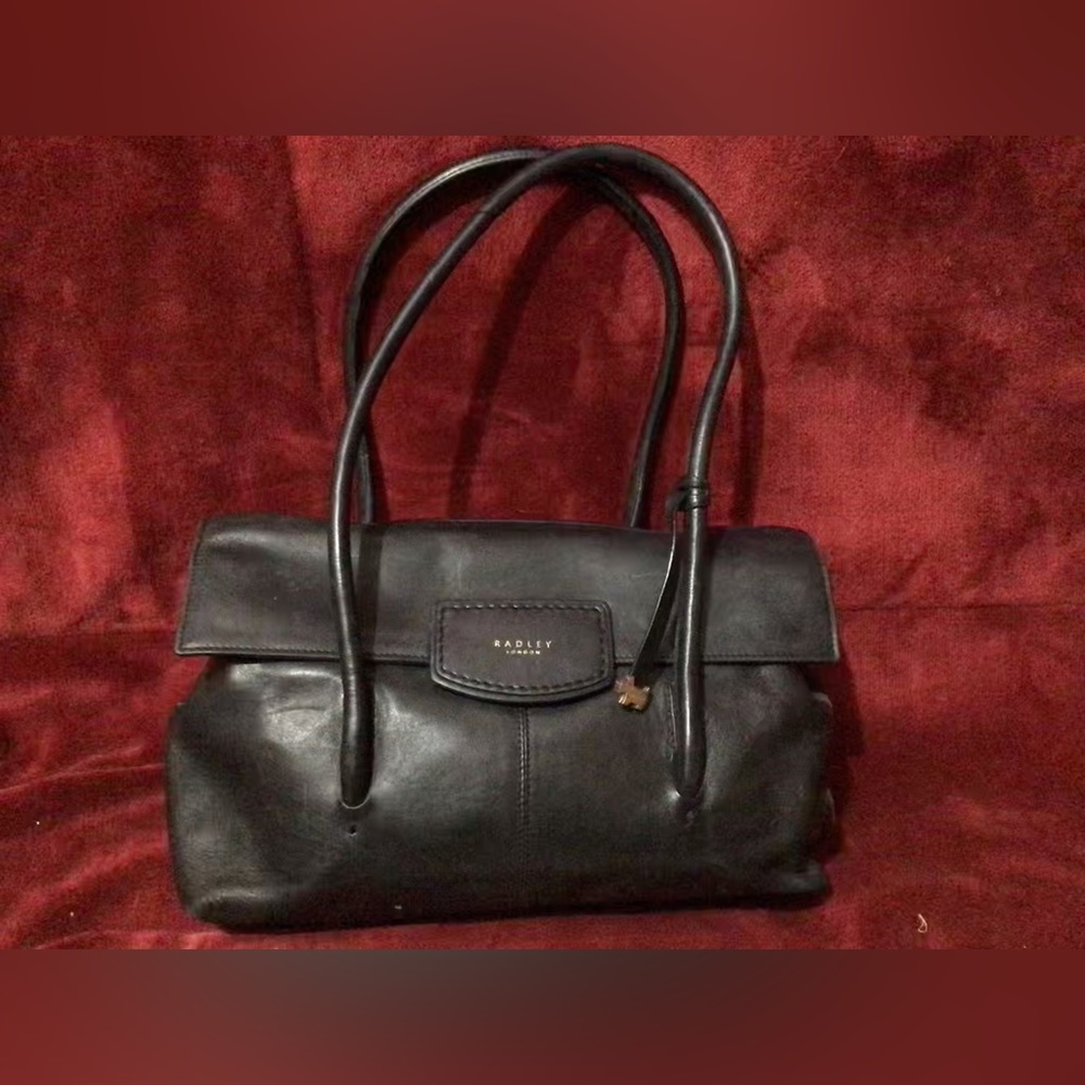 Radley Of London, Black Leather Medium Handbag